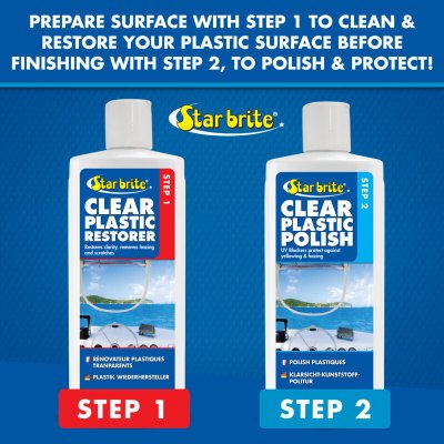 Star Brite Clear Plastic Restorer – Step 1