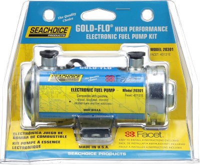 Seachoice 50-20301 High Performance Gold-Flo Kit Electronic Pump Fuel, 5.5-4 PSI, 12V