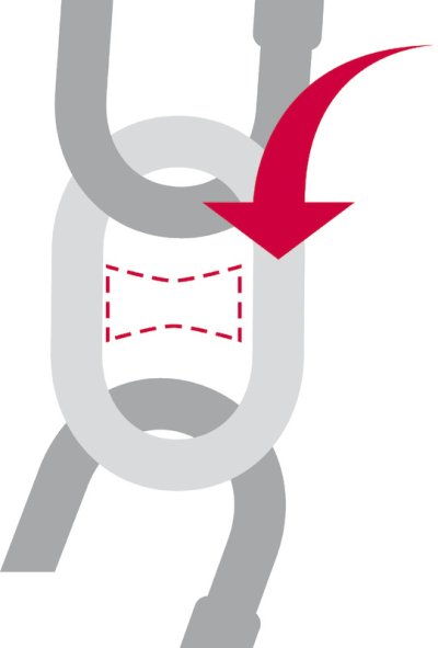 Chain marker, yellow 10 mm