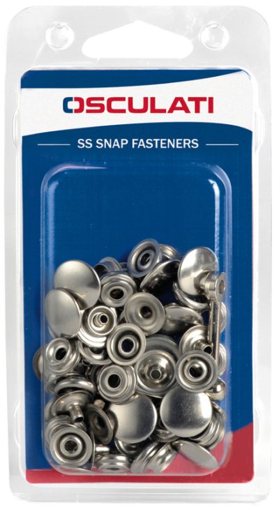 Snap fasteners made of stainless steel CODE 10.301.01