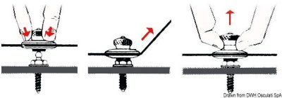 Loxx SS male snap fastener w/screw+nut N. 5 CODE 10.442.51