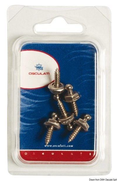 Loxx male self-tapping snap fasteners Blister N. 5  10.441.50
