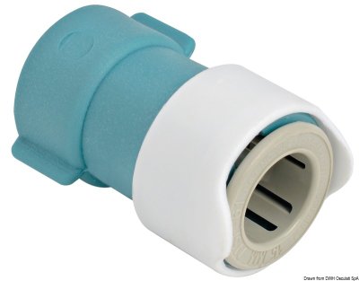 WHALE adaptor size 3/8 BSP female (plastic) CODE 17.815.39