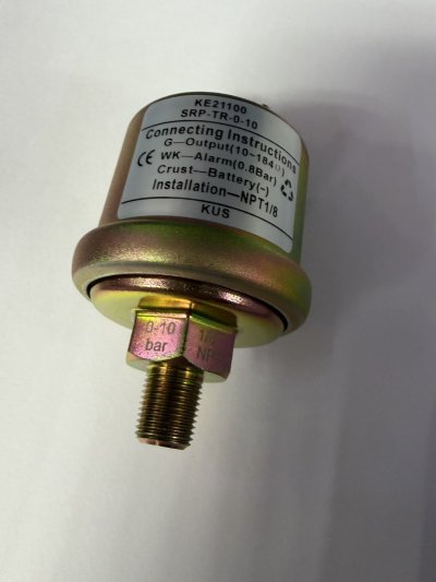 Original KUS KE21100 Mechanical Oil Pressure Sensor 6-24V 0-10bar 10-184Ω NPT1/8