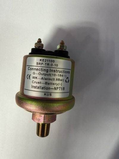 Original KUS KE21100 Mechanical Oil Pressure Sensor 6-24V 0-10bar 10-184Ω NPT1/8