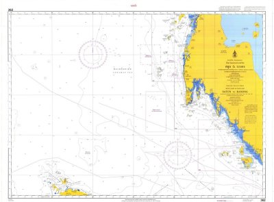 แผนที่เดินเรือ หมายเลข 308 ภูเก็ต ถึง กันตัง Marine Map / Chart