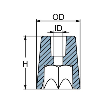 Radice™ Anodes Hexagonal