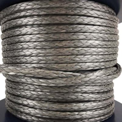 เชือกไดนีม่า  Dyneema rope Dark gray 8mm 5246 Tensile