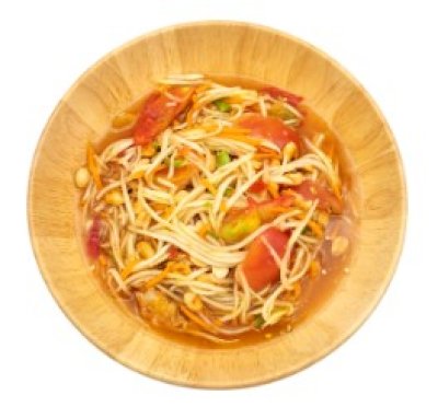 ตำถาดหมี่กรอบ ถาดละ 100.-