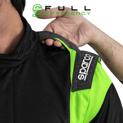 SPARCO FUTURA SUIT - (Black/Fluo green)
