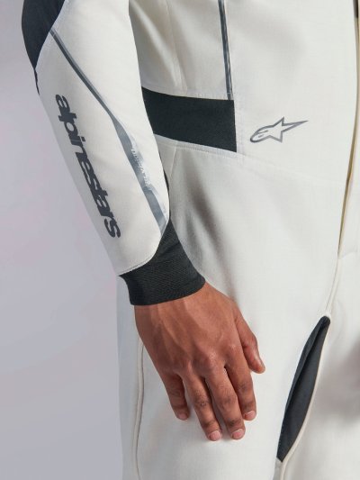 ALPINESTARS HYPERTECH V3 SUIT FIA - (White Black Silver)