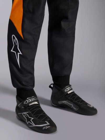 ALPINESTARS GP PRO COMP V2 FIA SUIT - (Black Asphalt Orange Fluo)
