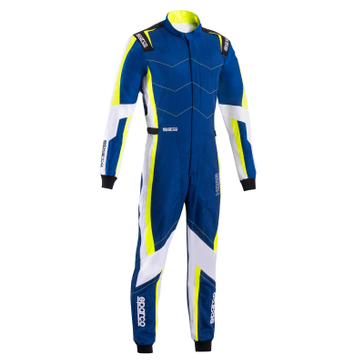SPARCO KARTING SUIT KERB ADVANCED - (Light blue/Fluorescent yellow)