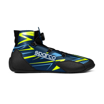SPARCO KARTING SHOES K-RAPID FIA - (MARINE BLUE/FLUO YELLOW)