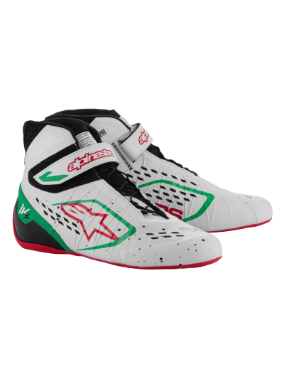 ALPINESTARS KARTING SHOES TECH-1 KX V3 FIA - (WHITE/GREEN/RED)