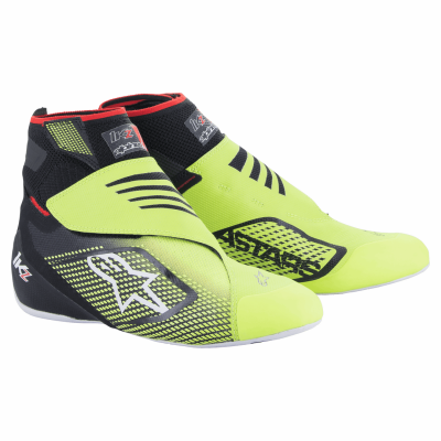 ALPINESTARS KARTING SHOES TECH-1 KZ V2 - (BLACK/YELLOW FLUO)