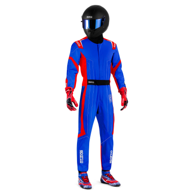 SPARCO KARTING SUIT THUNDER ADVANCED - (Light blue/Red)