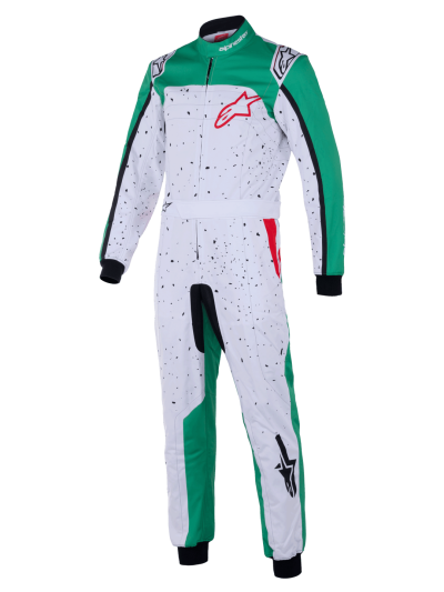 ALPINESTARS KARTING SUIT KMX-9 V3 GRAPHIC 6 - (White Green Red)