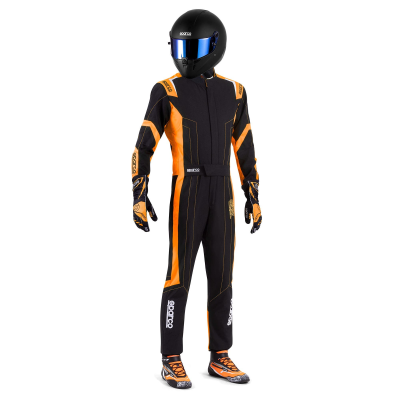 SPARCO KARTING SUIT THUNDER ADVANCED - (Black/Fluo Orange)