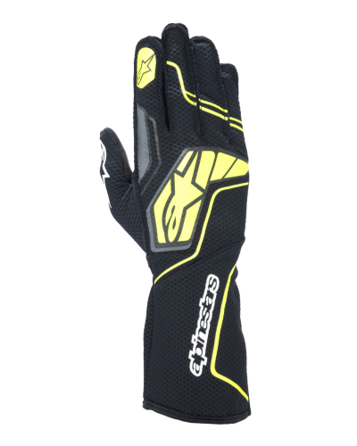 ALPINESTARS KARTING GLOVES TECH-1 KX V4 - (TAR GREY/BLACK/YELLOW FLUO)