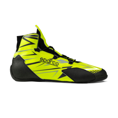 SPARCO KARTING SHOES K-RAPID LACES FIA - (FLUO YELLOW/BLACK)