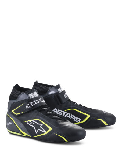 ALPINESTARS TECH-1 T V3 SHOES FIA - (Black Cool Gray Yellow Fluo)