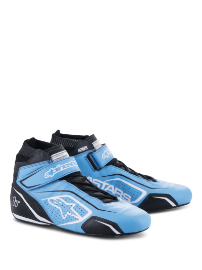 ALPINESTARS TECH-1 T V3 SHOES FIA - (Light Blue Black White)