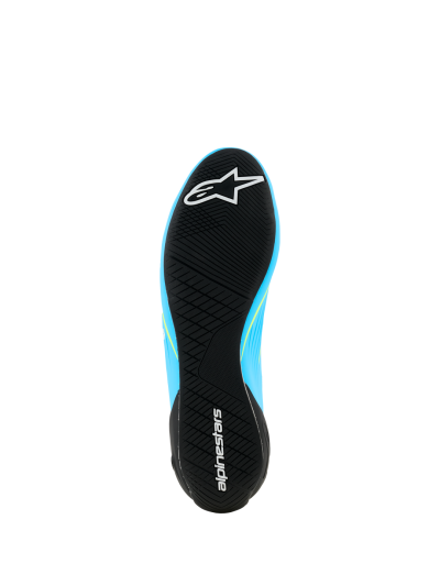 ALPINESTARS SUPERTECH K SHOES FIA - (Light Blue/Black/White/Yellow Fluo)