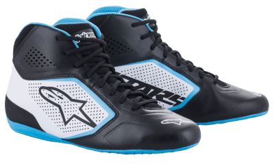 ALPINESTARS KARTING SHOES TECH-1 K START V2 - (BLACK WHITE LIGHT BLUE)