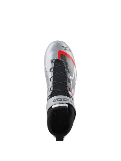 ALPINESTARS TECH-1 Z V3 SHOES - (Dark Silver Black Red)
