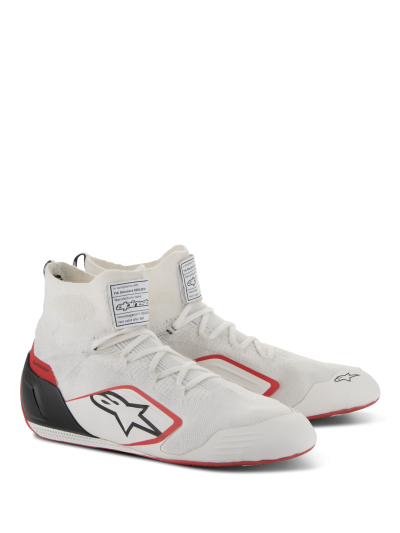 ALPINESTARS SUPERTECH SHOES - FIA/SFI (White Red Black)
