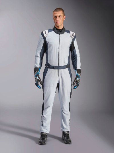 ALPINESTARS GP PRO COMP V2 FIA SUIT - (Silver Blue Asphalt Black)