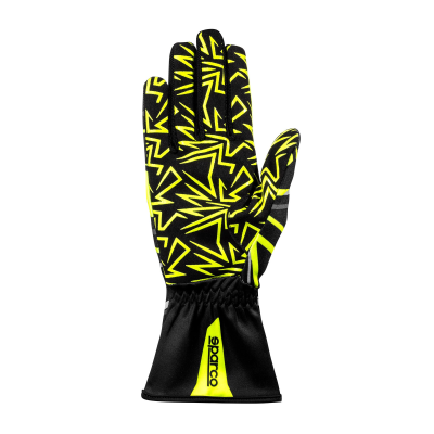 SPARCO KARTING GLOVES K-ROOKIE - (Black/Fluo yellow)