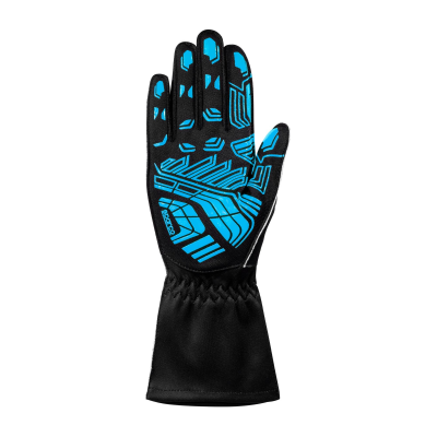 SPARCO KARTING GLOVES K-ATTACK - (Black/Sky Blue)