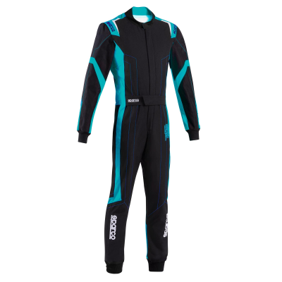 SPARCO KARTING SUIT THUNDER ADVANCED - (Black/Sky Blue)