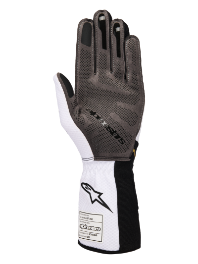 ALPINESTARS KARTING GLOVES TECH-1 KX V4 - (WHITE/BLACK/GOLD)