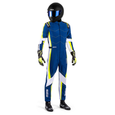SPARCO KARTING SUIT KERB ADVANCED - (Light blue/Fluorescent yellow)