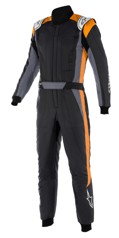 ALPINESTARS GP PRO COMP V2 FIA SUIT - (Black Asphalt Orange Fluo)