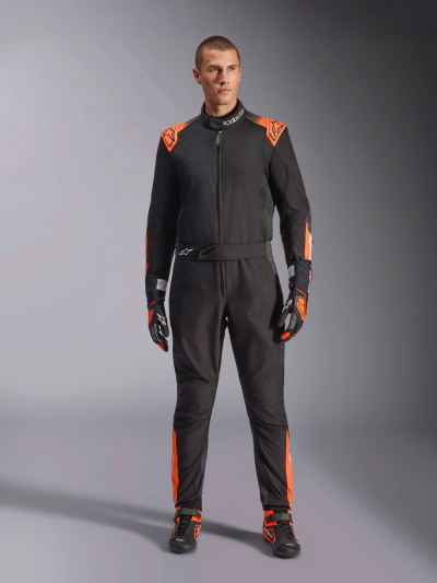 ALPINESTARS KMX-5 V3 Suit - (Black/White/Orange Fluo)