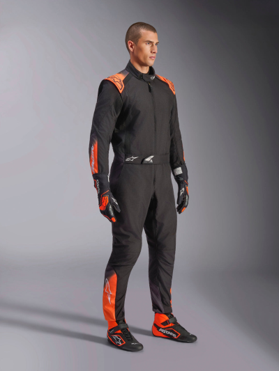 ALPINESTARS KMX-5 V3 Suit - (Black/White/Orange Fluo)