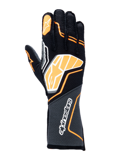ALPINESTARS TECH-1 ZX V4 GLOVES - (Black Orange Fluo)