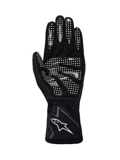 ALPINESTARS TECH-1 K RACE V2 GLOVES GRAPHIC 1 - (Black Tar Gray White)