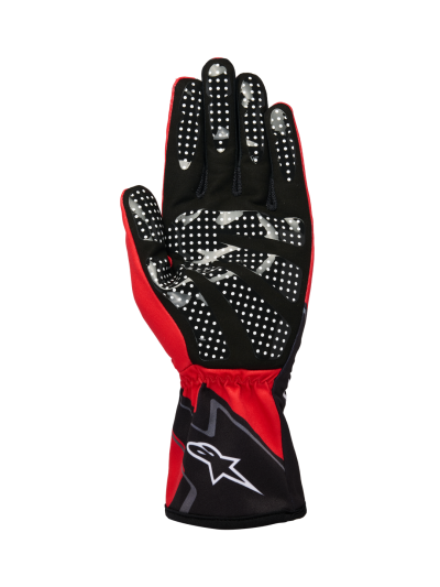 ALPINESTARS TECH-1 K RACE V2 GLOVES GRAPHIC 1 - (Red Bright Black White)