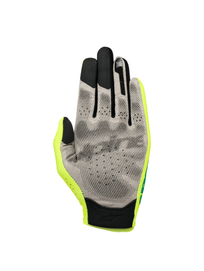 ALPINESTARS SIM GLOVES GRAPHIC 1 - (Safety Yellow Black Turquoise)