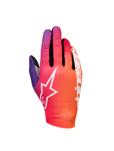 ALPINESTARS SIM GLOVES GRAPHIC 2 - (Orange/Neon/Purple/White)