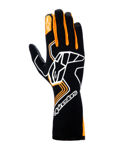 ALPINESTARS TECH-1 RACE V4 GLOVES - (Black Orange Fluo)