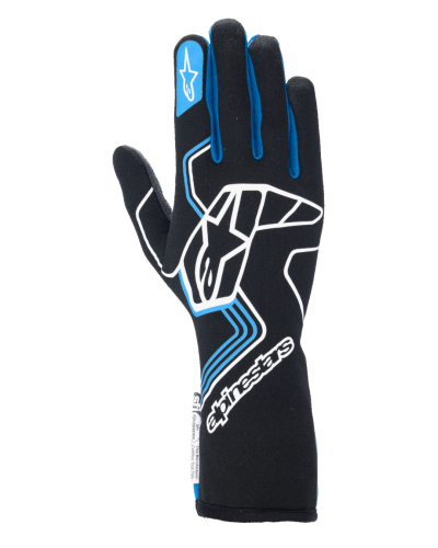 ALPINESTARS TECH-1 RACE V4 GLOVES - (Black Blue)