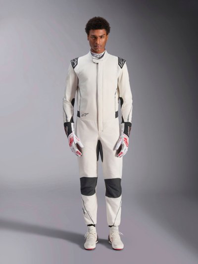 ALPINESTARS HYPERTECH V3 SUIT FIA - (White Black Silver)