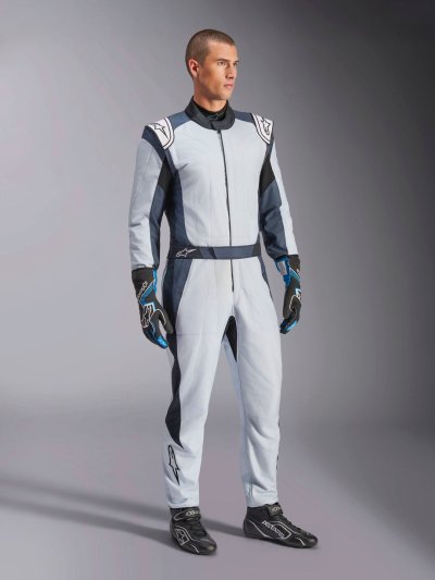 ALPINESTARS GP PRO COMP V2 FIA SUIT - (Silver Blue Asphalt Black)