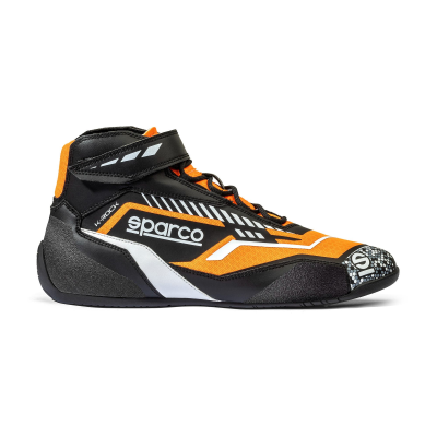 SPARCO KARTING SHOES K-ROCK - (BLACK/FLUO ORANGE)